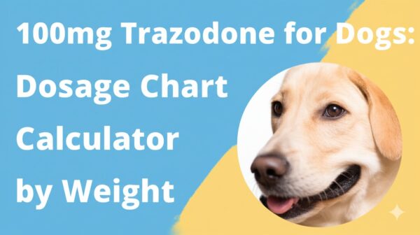 100mg Trazodone for Dogs: Dosage Chart Calculator by Weight