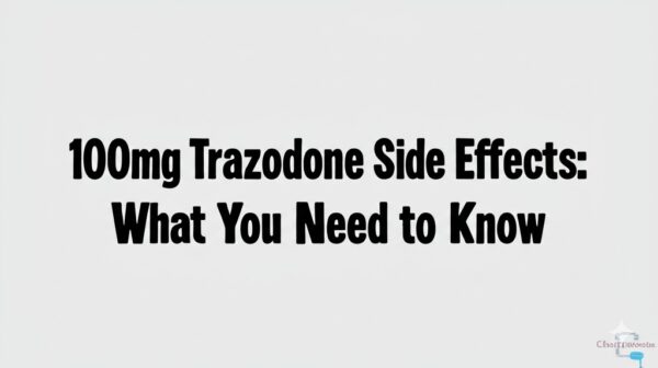 100mg Trazodone Side Effects: What You Need to Know