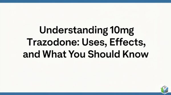 Understanding 10mg Trazodone: Uses, Effects, and What You Should Know