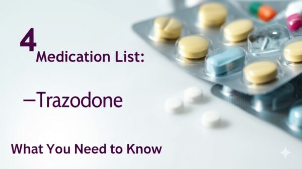 4 Medication List: Trazodone – What You Need to Know