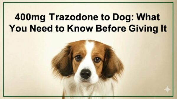 400mg Trazodone to Dog: What You Need to Know Before Giving It