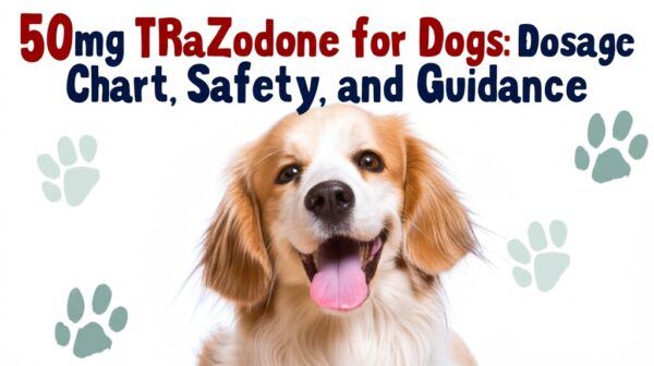 50mg Trazodone for Dogs: Dosage Chart, Safety, and Guidance