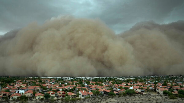 Towering wall of dust rolls through metro Phoenix, leaving thousands without power