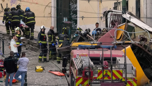 Landmark streetcar in Lisbon derails, killing 15 people and injuring 18