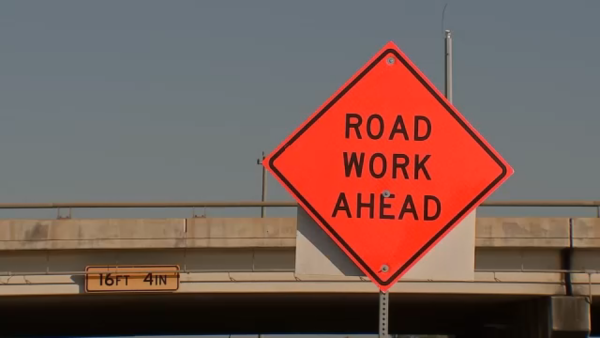 Flying truck tire hits road crew on East Freeway, one worker killed, HCSO says
