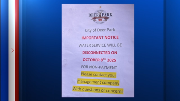 City of Deer Park told apartment residents that water will be cut off after landlord didn’t pay bill