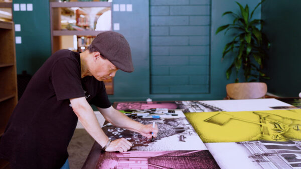 Artist uses Sharpie and memory to honor Angel Island past