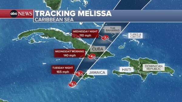 Hurricane Melissa makes landfall in southwestern Jamaica near New Hope as Category 5 storm | Live Look