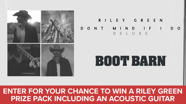 Enter for your chance to win an Epiphone DR-100 Dreadnought Acoustic Guitar, courtesy singer-songwriter Riley Green