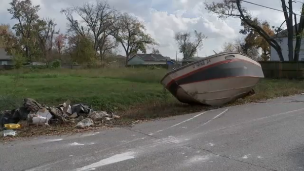 Boat blocking road latest item dumped in Acres Home area, neighbors say