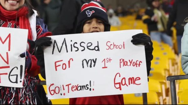 “Totally worth it!” The 11-year-old who missed school for his first playoff game